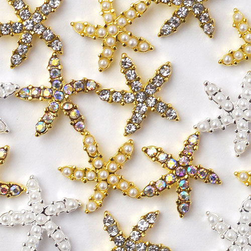 ネイルパーツ 2個入 ネイルジュエリー スターフィッシュ マリンパーツ メタルパーツ ネイルアートメタル ヒトデ サマーネイル 夏 | メタル ジェルネイル ジェル ネイルアート スタッズ ネイルジュエリー マリン サマー メタルスタッズ ネイル工房