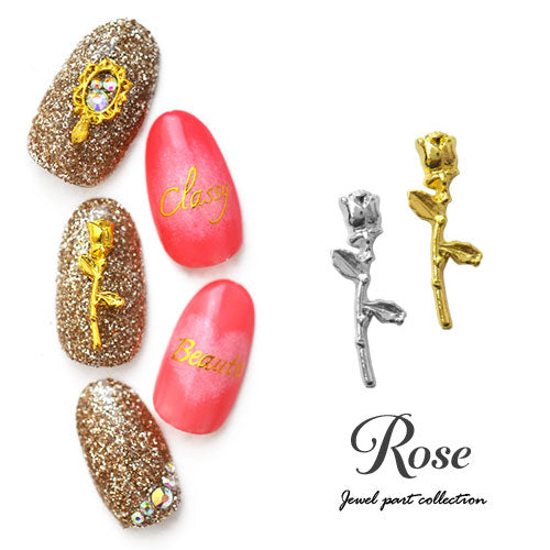 メタルパーツ フラワー お花 薔薇 ネイルアート ネイルジュエリー