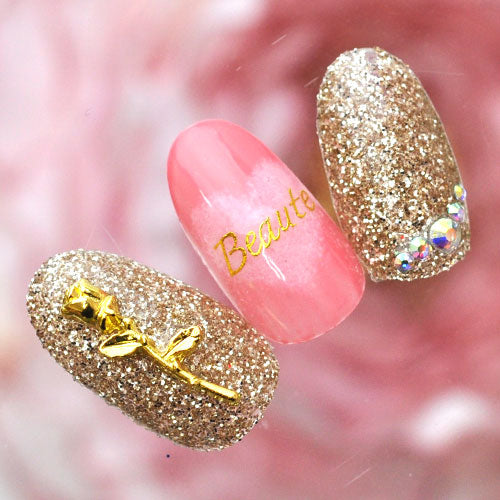 メタルパーツ フラワー お花 薔薇 ネイルアート ネイルジュエリー ゴールド シルバー シンプル ジェルネイル フラワーアート | ネイル パーツ ネイルパーツ ジェル ネイル用品 ジュエリーネイル ネイルグッズ フラワーパーツ ネイル工房