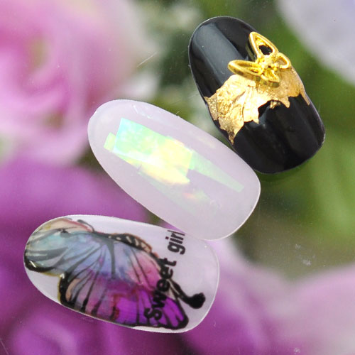 蝶々 メタルパーツ ネイルジュエリー ネイルパーツ ( ゴールド / シルバー ) 蝶 フラワーアート ネイルアート |ジェルネイル ネイル パーツ 花 ジェル ネイル用品 メタル デコパーツ ジュエリーネイル ゴールドパーツ シルバーパーツ ジェルネイルパーツ ネイル工房