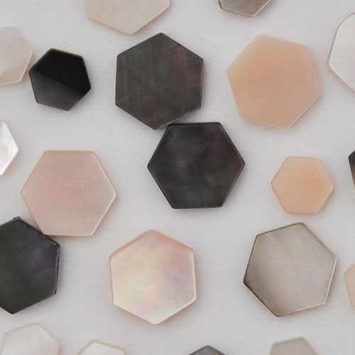 ネイルパーツ シェル パール 六角形 天然貝 ネイルアート かわいい シェル 3個入 | ジェルネイル ネイル パーツ ジェル ネイル用品 パールストーン デコ ハンドメイド レジン ハンドメイドアクセサリー ネイルグッズ ネイル工房