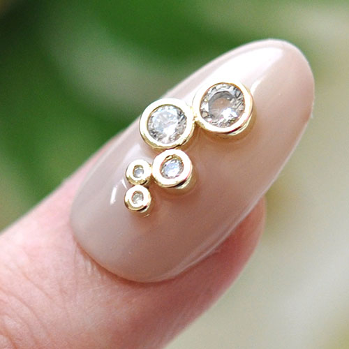 ネイルパーツ 2個 ジルコニア製 ビジュー スティック 棒 ペンダント風 | ジェルネイル ネイル パーツ ジェル ネイル用品 ハンドメイド デコ メタル デコパーツ ネイルアート ジュエリーネイル ネイルグッズ ジルコニア ゴールドパーツ ネイル工房