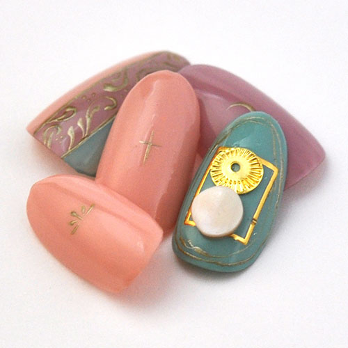 ネイルパーツ シェル パール ラウンド プレート ピンク 天然貝 ネイルアート かわいい シェル 2個入 | ジェルネイル ネイル パーツ ジェル ネイル用品 パールストーン デコ ハンドメイド レジン ハンドメイドアクセサリー ネイルグッズ ネイル工房