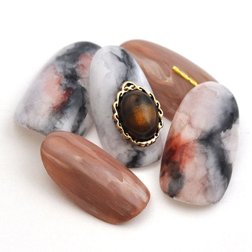 パワーストーン 天然石 タイガーアイ ラインストーン 2粒入り ネイル ストーン パーツ 石 ネイル用品 ネイルパーツ ネイルジュエリー | ジェル ネイルアート レジン セルフネイル アート グッズ ジェルネイルパーツ アクセサリー デコパーツ ネイル工房