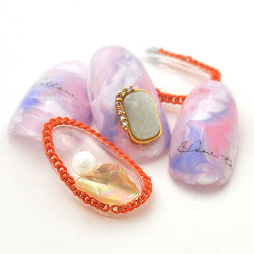 ネイルパーツ メタルパーツ ネイルジュエリー オパール クリア プレート ジルコニア | メタル オパール ネイル パーツ ジェルネイル ネイル用品 ネイルパーツ ジェル メタルスタッズ ネイル工房