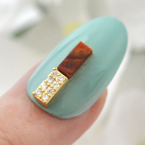 ネイルパーツ メタルパーツ ネイルジュエリー スティック 棒 プレート ジルコニア | メタル オパール ネイル パーツ ジェルネイル ネイル用品 ネイルパーツ ジェル メタルスタッズ ネイル工房