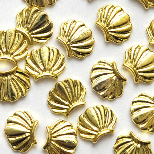 メタルパーツ ネイルジュエリー ネイルパーツ ( ゴールド / シルバー ) マリンパーツ「シェル・貝」カーブ付 | メタル ネイル パーツ ジェルネイル ネイル用品 ネイルパーツ ジェル シェル スタッズ 夏 マリン シェルパーツ メタルスタッズ ネイル工房