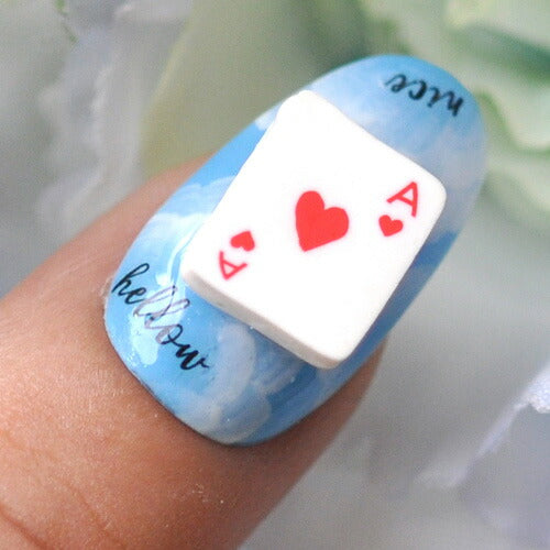 ネイルパーツ 粘土 トランプ ハート スペード | おとぎ話 カード アリス ネイル ジェルネイル パーツ ネイル用品 デコ ネイルジュエリー ゴールド ネイル工房 ネイルアート ネイルグッズ デコパーツ ジェルネイルアート メタル ジェル ジェルネイルパーツ