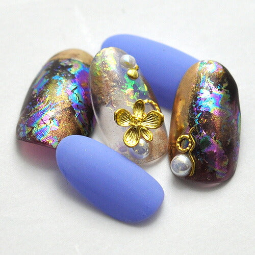 メタルパーツ 立体的なお花 ネイルアート ゴールド シンプル ジェルネイル 5個入 フラワーアート 和 | ネイル パーツ ネイルパーツ ジェル ネイル用品 フラワー メタル フラワーパーツ 花 ジュエリー ジェルネイル用品 ネイル工房