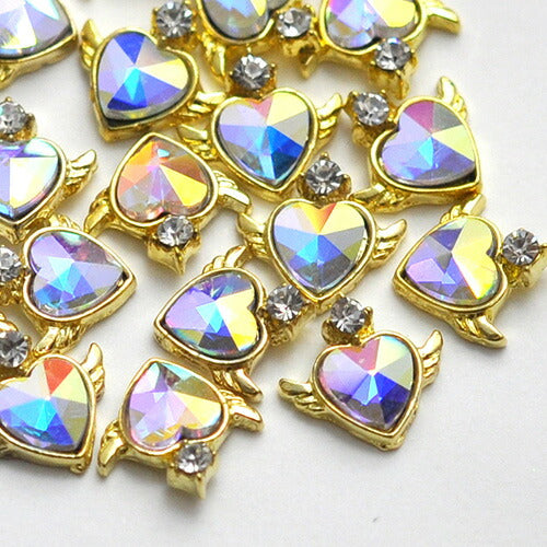 ネイルパーツ ハート 美少女 魔法 新色 | ネイル ジェルネイル パーツ ネイル用品 デコ ネイルジュエリー ゴールド ネイルアート デコパーツ メタル ジェル ジェルネイルパーツ メタルパーツ ジュエリー ジェルネイル用品 アート セルフネイル