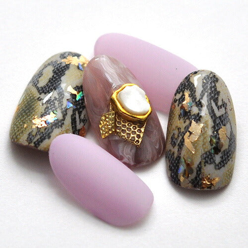 メタルパーツ ネイルジュエリー ネイルパーツ ゴールド フレーム付シェル ネイルパーツ | ジェルネイル ネイル パーツ ネイル用品 ジェル シェル シェルストーン シェルパーツ 貝殻 メタル ジェルネイル用品 ネイル工房