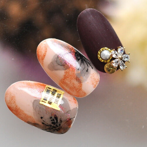 ネイルパーツ フラワー サクラ ブリア ジルコニア | ジェルネイル ネイル パーツ ジェル ネイル用品 ハンドメイド デコ メタル デコパーツ ネイルアート ジュエリーネイル ネイルグッズ ジルコニア ゴールドパーツ シルバーパーツ ネイル工房