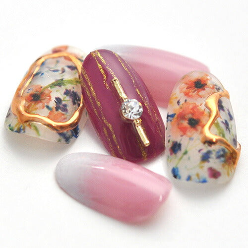 ネイルパーツ メタルパーツ ネイルジュエリー スティック 棒 プレート クリスタル製ストーン | メタル ネイル パーツ ジェルネイル ネイル用品 ネイルパーツ ジェル メタルスタッズ ネイル工房