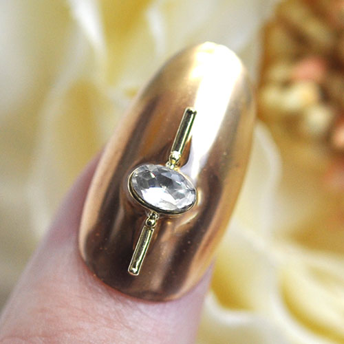 ネイルパーツ メタルパーツ ネイルジュエリー スティック 棒 クリスタル製ストーン | メタル ネイル パーツ ジェルネイル ネイル用品 ネイルパーツ ジェル メタルスタッズ ネイル工房