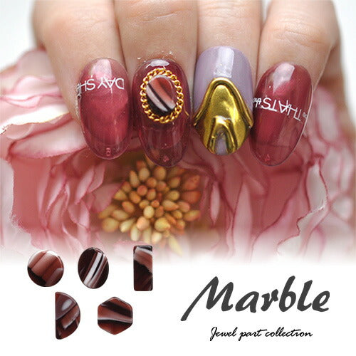 マーブルストーンレッド ネイルジュエリー ネイルパーツ ネイルストーン ネイルジュエリー | ジェルネイル ネイル パーツ ジェル ネイル用品 メタル ネイルアート ジュエリーネイル ゴールドパーツ ネイル工房