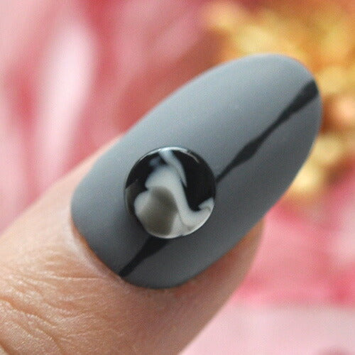 マーブルストーンブラック ネイルジュエリー ネイルパーツ ネイルストーン ネイルジュエリー | ジェルネイル ネイル パーツ ジェル ネイル用品 メタル ネイルアート ジュエリーネイル ゴールドパーツ ネイル工房