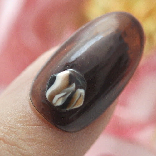 マーブルストーンブラウン ネイルジュエリー ネイルパーツ ネイルストーン ネイルジュエリー | ジェルネイル ネイル パーツ ジェル ネイル用品 メタル ネイルアート ジュエリーネイル ゴールドパーツ ネイル工房