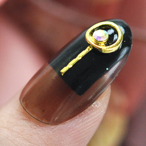 ネイルパーツ メタルパーツ ラウンド サークル ネイル パーツ ラインストーン クリスタル パール ネイルジュエリー ネイルアート ゴールド ジェルネイル | ネイル用品 ジェル ジェルネイル用品 アート メタル ジュエリー デコパーツ ネイル工房