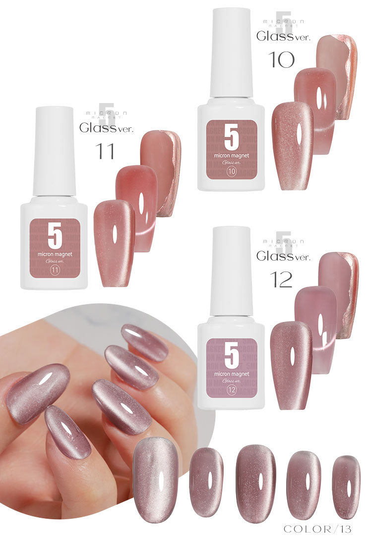 5ミクロン クリア感にこだわったガラスver. まるでセラミック 超微粒 マグネットネイル 「5micron Magnet」 カラージェル ジェルネイル クリアカラー ネイルジェル アートジェル ジェルネイル用品 爪 カラージェルネイル ネイル工房 にわちゃん