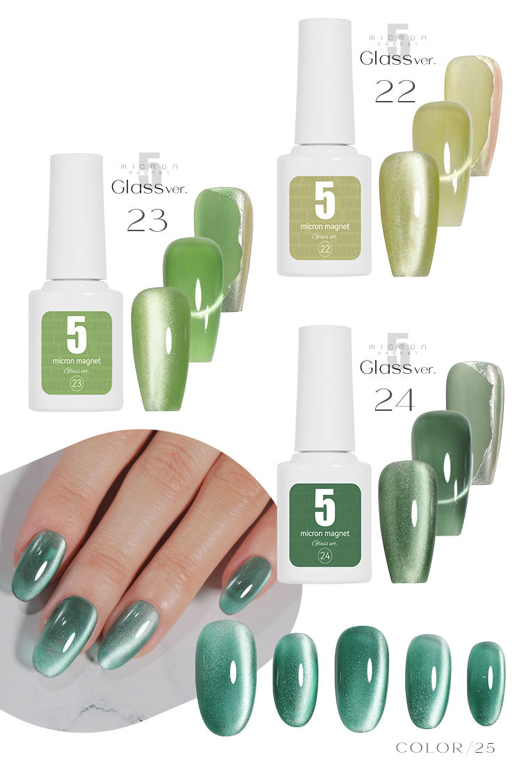 5ミクロン クリア感にこだわったガラスver. まるでセラミック 超微粒 マグネットネイル 「5micron Magnet」 カラージェル ジェルネイル クリアカラー ネイルジェル アートジェル ジェルネイル用品 爪 カラージェルネイル ネイル工房 にわちゃん