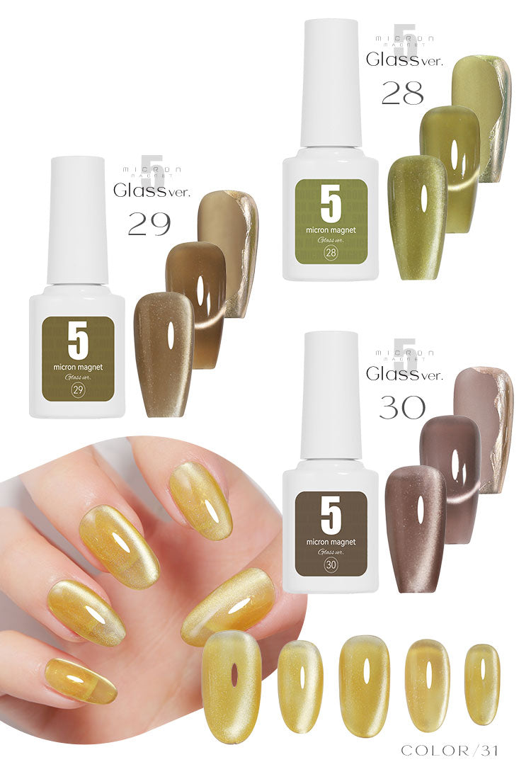 5ミクロン クリア感にこだわったガラスver. まるでセラミック 超微粒 マグネットネイル 「5micron Magnet」 カラージェル ジェルネイル クリアカラー ネイルジェル アートジェル ジェルネイル用品 爪 カラージェルネイル ネイル工房 にわちゃん