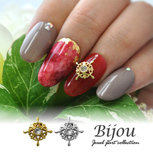 メタルパーツ ビジュー 十字架 ティアラ ネイルパーツ ( ゴールド シルバー ) ネイルパーツ ジュエリー パーツ | ネイル パーツ ネイル用品 デコ ネイルジュエリー ネイルアート ネイルグッズ デコパーツ ネイル工房 メタル ジェル