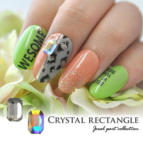 高品質クリスタルガラス ラインストーン『nAnASTOnE』ビジューネイル 長方形 クリスタル製 | ジェルネイル ネイル用品 ジェル ネイルパーツ ラインストーン ストーン フラット ストーン ガラスストーン 石 フット 宝石 ガラス製 ネイルジュエリー ネイル工房