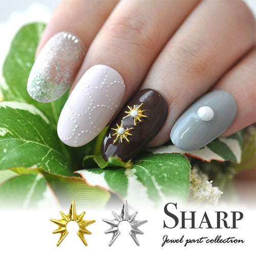 ネイルパーツ メタルパーツ 太陽 トゲトゲ | ネイル ジェルネイル パーツ ネイル用品 デコ ネイルジュエリー ゴールド ネイル工房 ネイルアート ネイルグッズ デコパーツ ジェルネイルアート メタル ジェル ジェルネイルパーツ