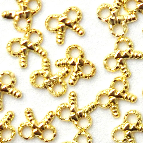 極小スタッズ リボンメタルスタッズ 厚さがないから仕上がりがキレイ! ゴールド ラインストーン| ジェルネイル ネイル用品 ジェル ネイルパーツ ラインストーン ストーン リボンモチーフ スタッズ モチーフ 石 メタルスタッズ ネイル工房