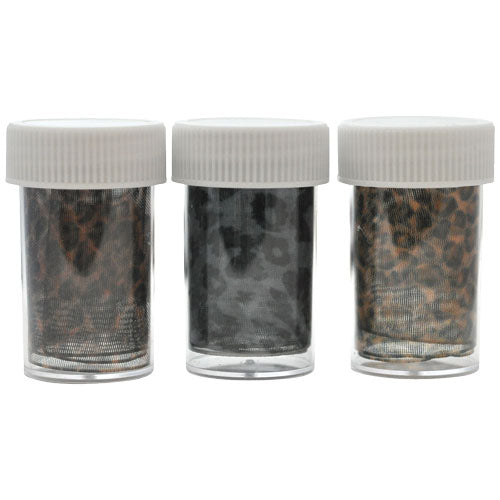 アニマルレース 3柄セット ヒョウ レオパード | ジェルネイル ネイル パーツ ネイル用品 ネイルパーツ ジェル デコ用品 ホイル 金箔 ネイルアート アート用 ネイルナゲット ネイルホイル フォイル ネイルグッズ シースルー アートミラー ネイル工房