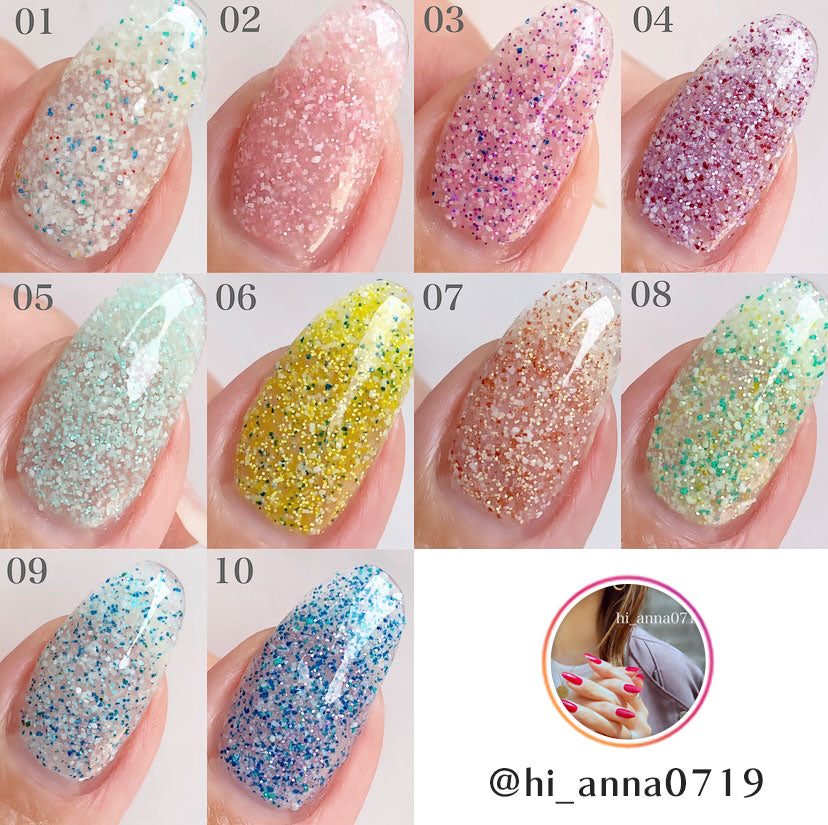 カラージェル 夏のアートが楽しくなる 海 サンドジェル 「カラフルサンド」 ジェルネイル | ラメ シェル パッケジ カラー ポリッシュ ネイルジェル アートジェル ジェルネイル用品 爪 カラージェルネイル ジェルネイルアート ネイル工房