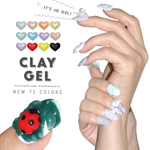 粘土ジェル4Dジェルジェルネイルカラージェル|カラーポリッシュネイルジェルアートジェルジェルネイル用品爪カラージェルネイルジェルネイルアートセルフジェルネイルネイル工房にわちゃん