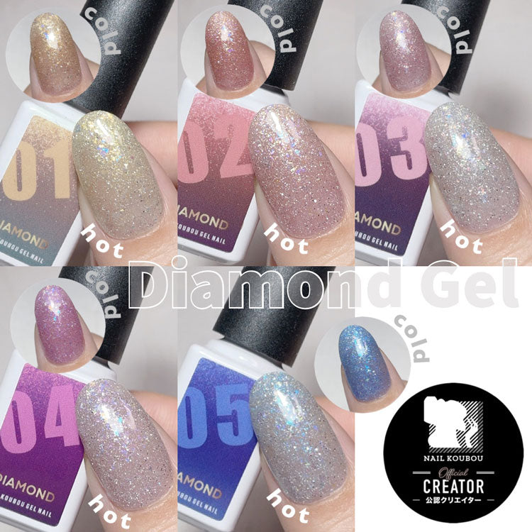 SNSで話題!3つの効果の夏ジェルネイル Diamond フラッシュグリッター エフェクトパウダー 温度変化 カラージェル ボトルタイプ ジェルネイル カラージェル ネイルアート | ネイル ジェル ネイル用品 カラー カラージェルネイル ネイルジェル セルフ ネイル工房 にわちゃん