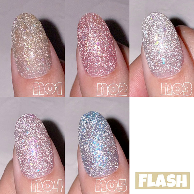 【全5色セット】3つの効果の夏ジェルネイル Diamond フラッシュグリッター エフェクトパウダー 温度変化 カラージェル ジェルネイル カラージェル ネイルアート | ネイル ジェル ネイル用品 カラー カラージェルネイル ネイルジェル セルフ ネイル工房 にわちゃん