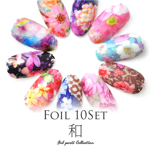 お試しセット 10枚 ミラーホイル 和柄ホイル 和 | ジェルネイル ネイル パーツ ネイル用品 ネイルパーツ ジェル デコ用品 ホイル 金箔 ネイルアート アート用 ネイルナゲット ネイルホイル フォイル ネイルグッズ ミラーネイル アートミラー ネイル工房