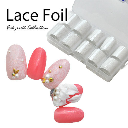 ミラーホイル 白レースホイルセット | ジェルネイル ネイル パーツ ネイル用品 ネイルパーツ ジェル デコ用品 ホイル 金箔 ネイルアート アート用 ネイルナゲット ネイルホイル フォイル ネイルグッズ ミラーネイル アートミラー ネイル工房
