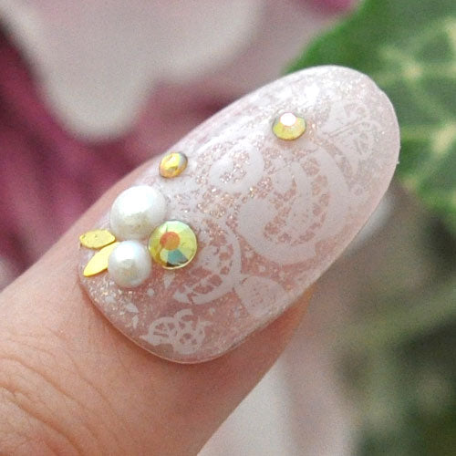 ミラーホイル 白レースホイルセット | ジェルネイル ネイル パーツ ネイル用品 ネイルパーツ ジェル デコ用品 ホイル 金箔 ネイルアート アート用 ネイルナゲット ネイルホイル フォイル ネイルグッズ ミラーネイル アートミラー ネイル工房