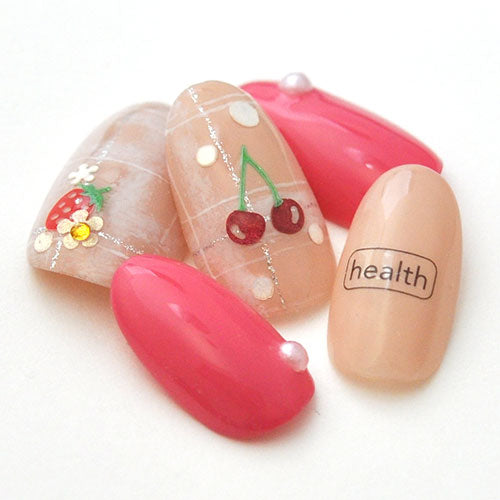 フルーツ 苺 チェリー いちご リンゴ 木製 メタルパーツ ネイルジュエリー ネイルパーツ カラフル 超薄型パーツ 80枚入 フラットメタルパーツ |ジェルネイル ネイル パーツ ネイル用品 ジェル メタル ネイルアート ジュエリーネイル デコ用品 ネイル工房