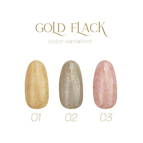 天然石 ジェル 「 Gold Flag」極薄の 箔 が入った カラージェル ジェルネイル | 和風 ラメ ネイルジェル アートジェル ジェルネイル用品 爪 カラージェルネイル ジェルネイルアート ネイル工房 にわちゃん