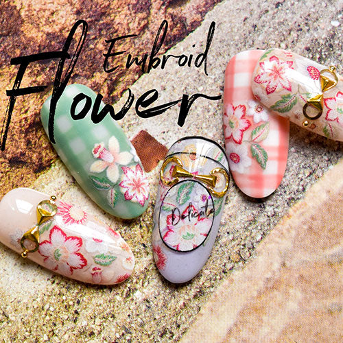 ネイルシール フラワー リーフ| ジェルネイル ネイル ネイル用品 ジェル シール デコ用品 貼るだけ ジェルネイルシール ネイルアート ジェルネイルアート ネイルグッズ ネイル工房