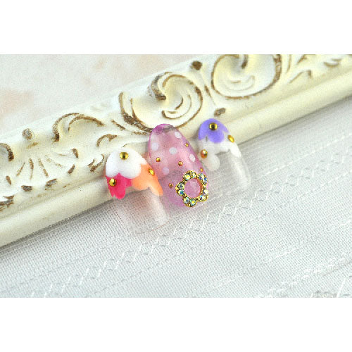 ジェルネイルやレジンに ネイルジュエリー ナナストーン フラワー・丸型 リングフラワージュエリー | 春 ジェルネイル ネイルパーツ ネイル パーツ ネイル用品 ジェル レジン ストーン ハンドメイド 花 ジェルネイル用品 ネイルアート ネイルアートパーツ ネイル工房