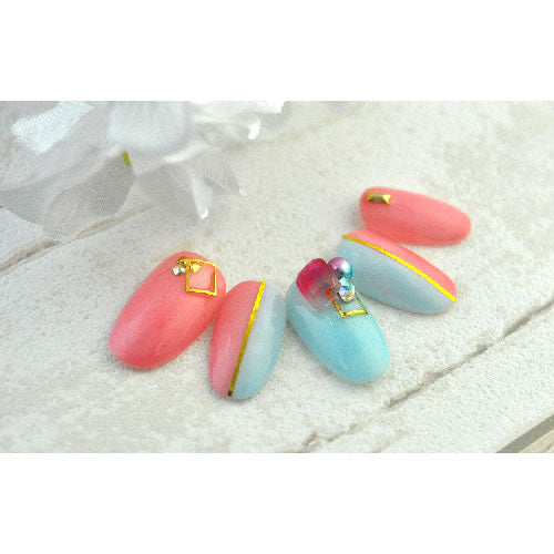 ジェルネイル&レジンに♪ツートンカラー♪スクエア・オーバル・ティアドロップ型♪グラデーションドロップストーン|ネイル パーツ ストーン レジン ネイル用品 デコ ネイルジュエリー ネイルアート ジェルネイル ネイルパーツ ジェル ジェルネイルパーツ ティアドロップ