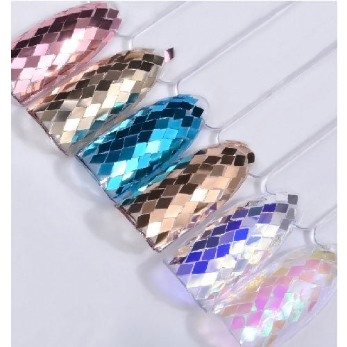 ジェルネイル・レジンに♪メタリックカラー♪ひし形♪ボヘミアン・オルテガネイル♪ダイヤホログラム6色セット | ネイル ネイル用品 ジェルネイル ネイルグッズ ホログラム パーツ ネイルパーツ セルフネイル ネイルアート ネイル用 ネイル工房