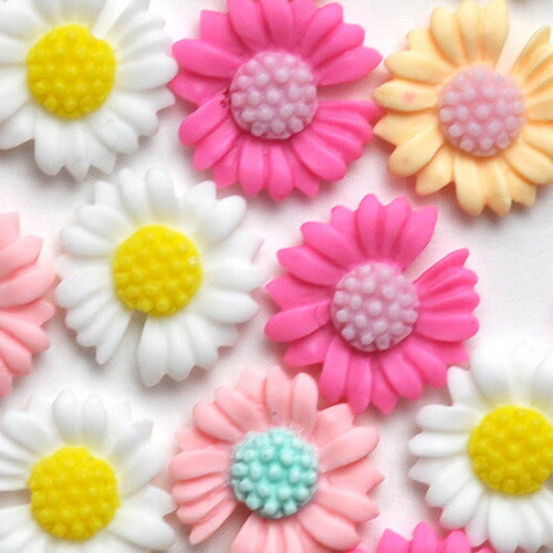 お花 マーガレット フラワー ネイルアート ネイルジュエリー シンプル ジェルネイル フラワーアート | ネイル パーツ ネイルパーツ ジェル ネイル用品 ジュエリーネイル ネイルグッズ フラワーパーツ ネイル工房