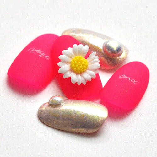 お花 マーガレット フラワー ネイルアート ネイルジュエリー シンプル ジェルネイル フラワーアート | ネイル パーツ ネイルパーツ ジェル ネイル用品 ジュエリーネイル ネイルグッズ フラワーパーツ ネイル工房