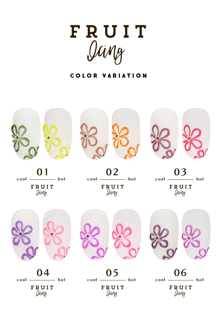 【FruitIcing13~22セット】温度で色が変化する アイシングジェル カメレオン アイシング ジェルネイル カラージェル | カラー ポリッシュ ネイルジェル アートジェル ジェルネイル用品 爪 カラージェルネイル ジェルネイルアート ネイル工房 にわちゃん