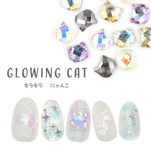 猫 ねこストーン 高品質クリスタルガラス クリスタル ラインストーン