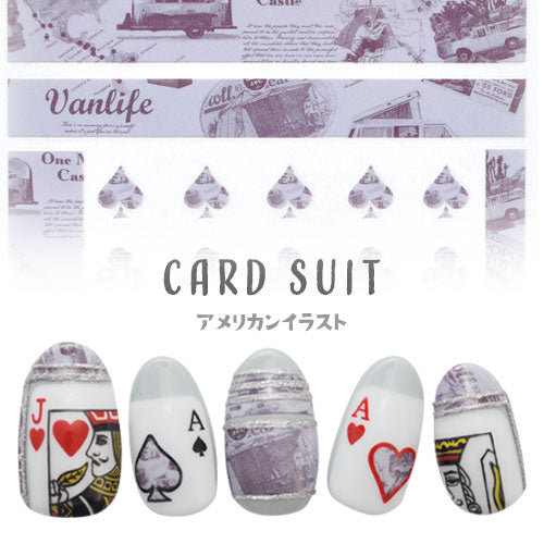 ラインネイルシール 極薄 チェック ライン トランプ スペード パープル | ジェルネイル ネイルシール ネイル ネイル用品 ジェル シール デコ用品 貼るだけ ジェルネイルシール チェック ライン チェック柄 ネイルアート ジェルネイルアート ジェルネイル用品 ネイル工房