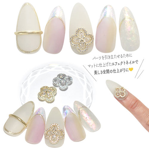 ジルコニア使用 フラワー パーツ ネイル カメリア 薔薇 四つ葉 ジェルネイル ネイルジュエリー ネイルアート クリスタル | ネイルパーツ ネイル用品 ジェル ジェルネイルパーツ 花 ジェルネイル用品 セルフネイル ストーン ネイルグッズ ネイル工房