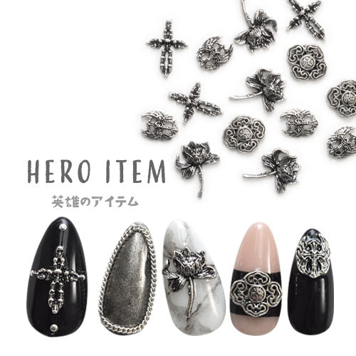 5個 メタルパーツ ネイルパーツ アンティーク | ネイル ジェルネイル パーツ ネイル用品 デコ ネイルジュエリー パーツ ネイルアート ネイルグッズ ジェル ネイル工房